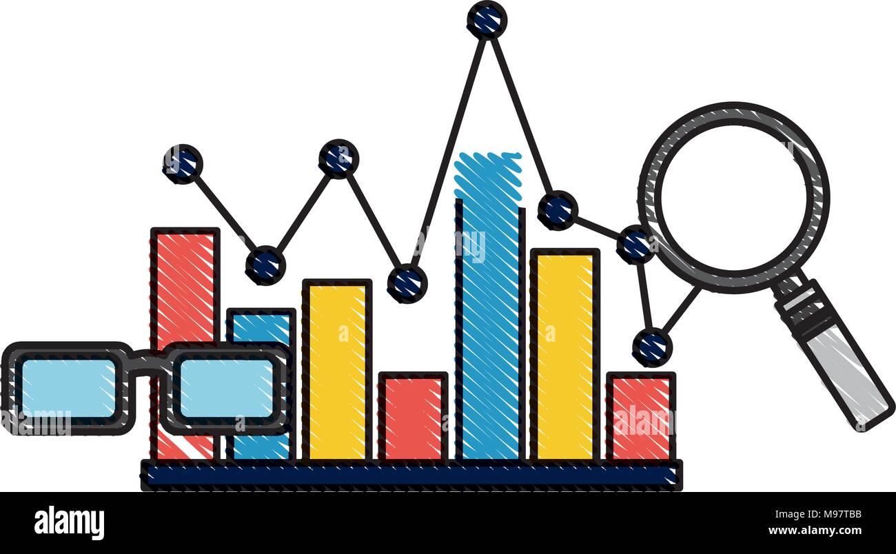 statistics bar graph pointed line analysis Stock Vector Image & Art - Alamy