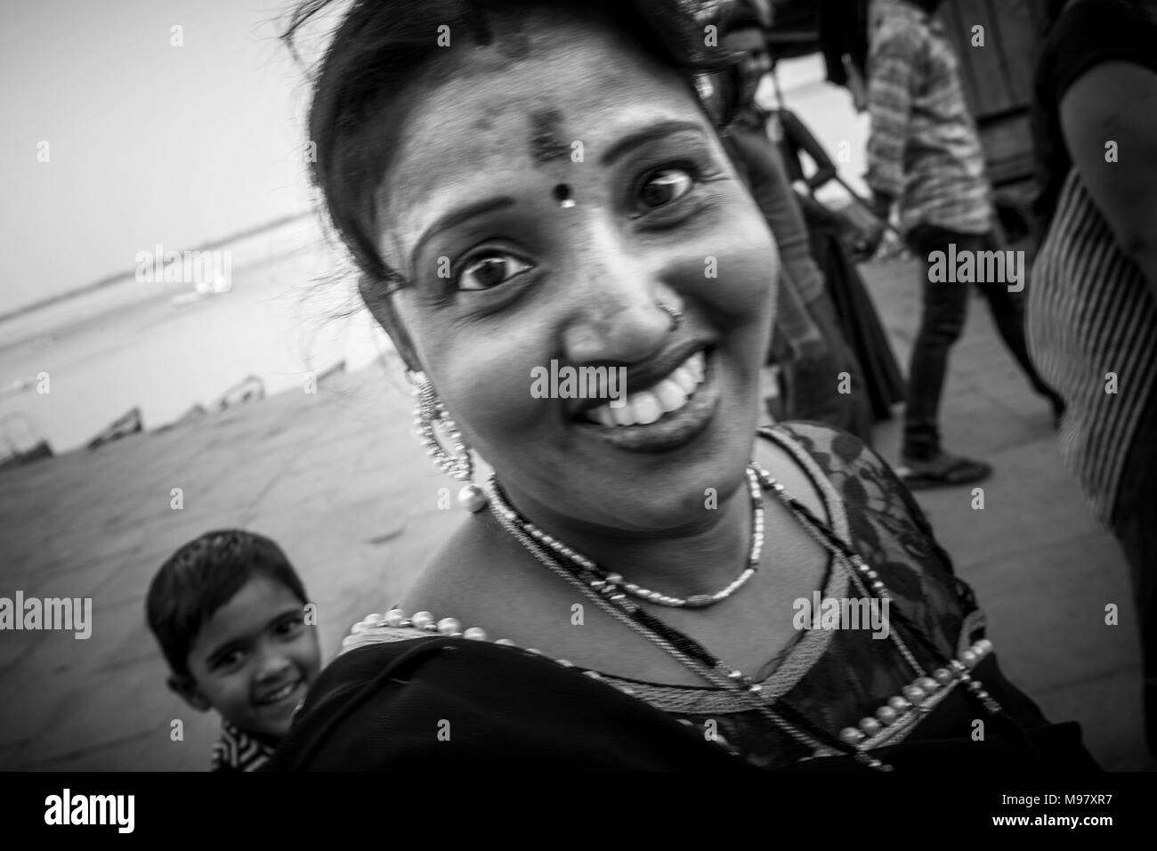India tourist women Black and White Stock Photos & Images - Alamy