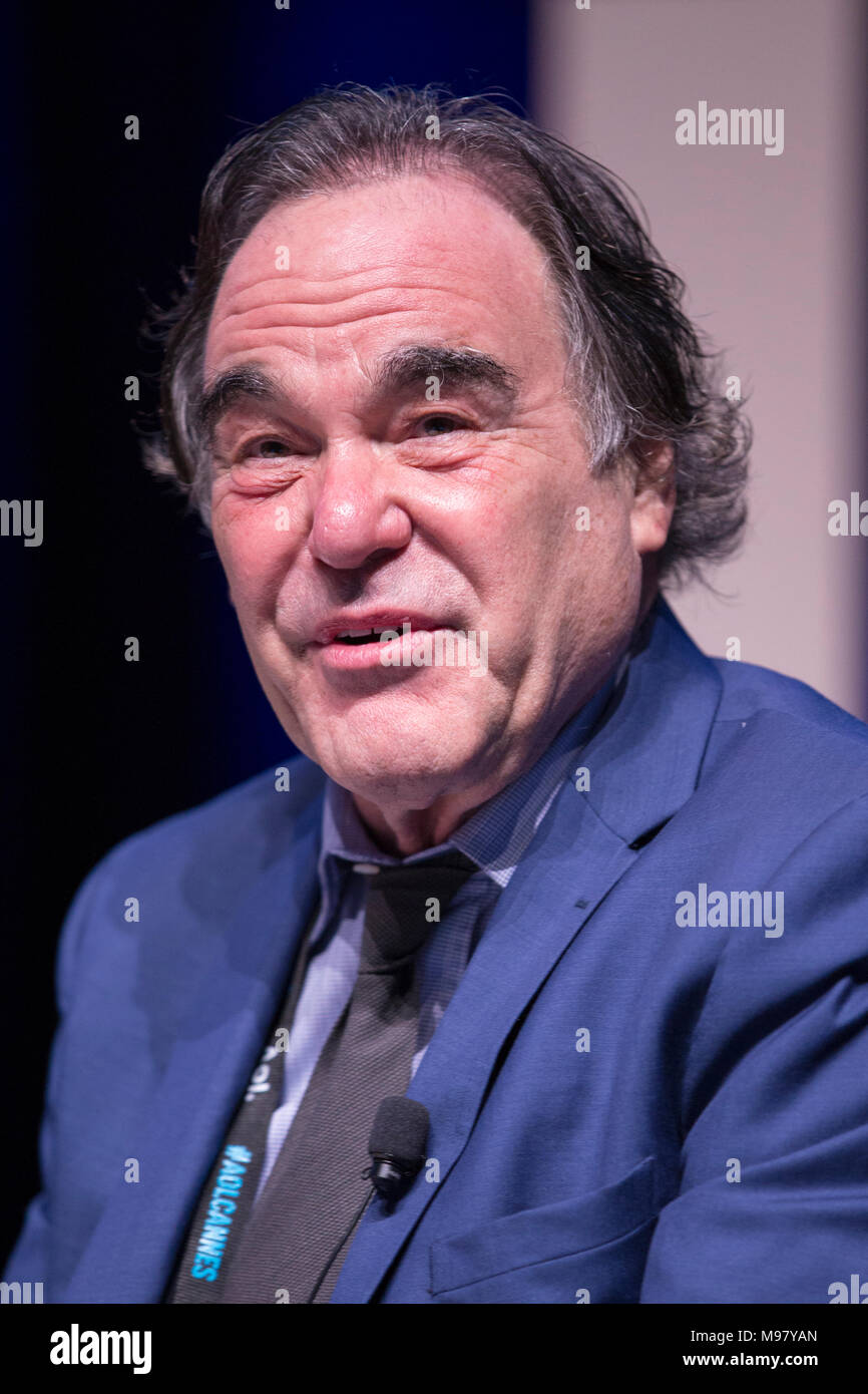Cannes, France June 22 2016, Oliver Stone, Academy Award winning writer and filmmaker, Cannes Lions Festival © ifnm Stock Photo