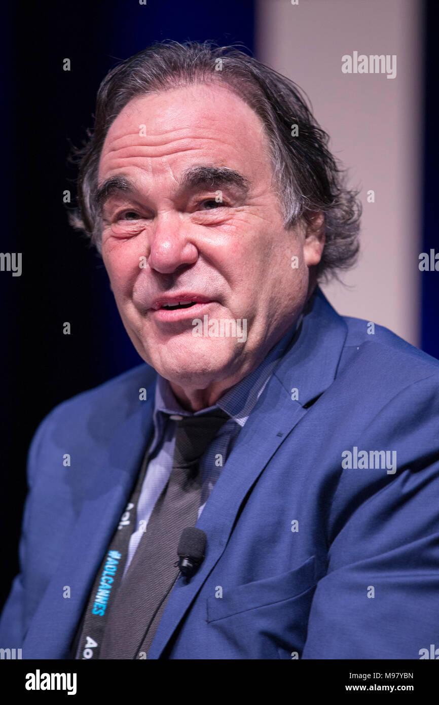 Cannes, France June 22 2016, Oliver Stone, Academy Award winning writer and filmmaker, Cannes Lions Festival © ifnm Stock Photo