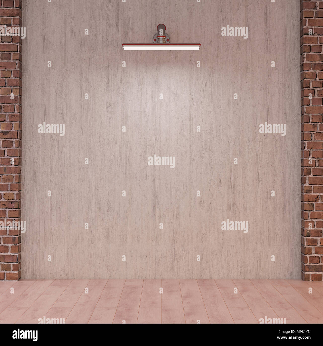 Wall lamp, 3d rendering Stock Photo - Alamy