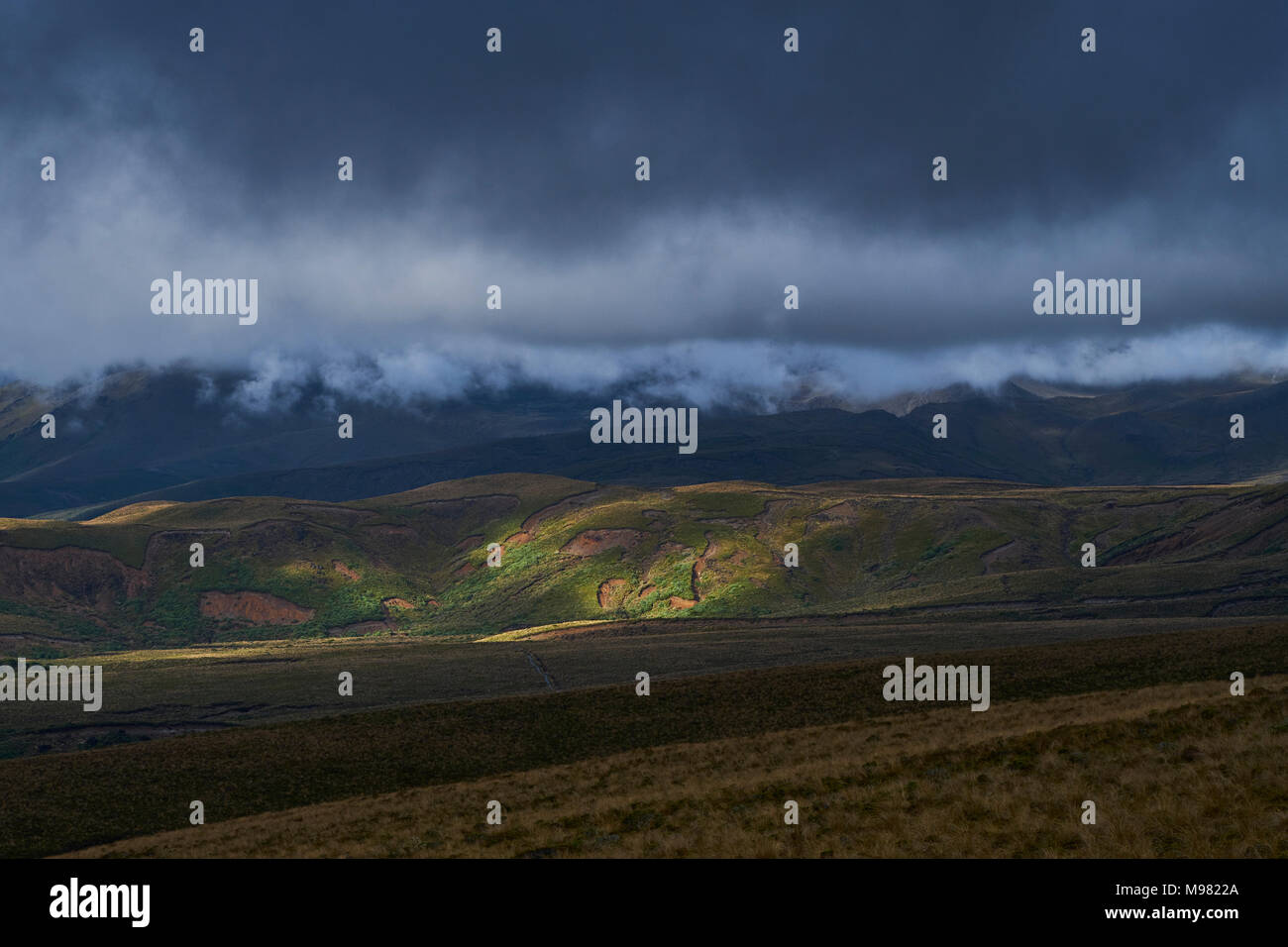 New Zealand, North Island, Tongariro National Park, volcanic landscape Stock Photo