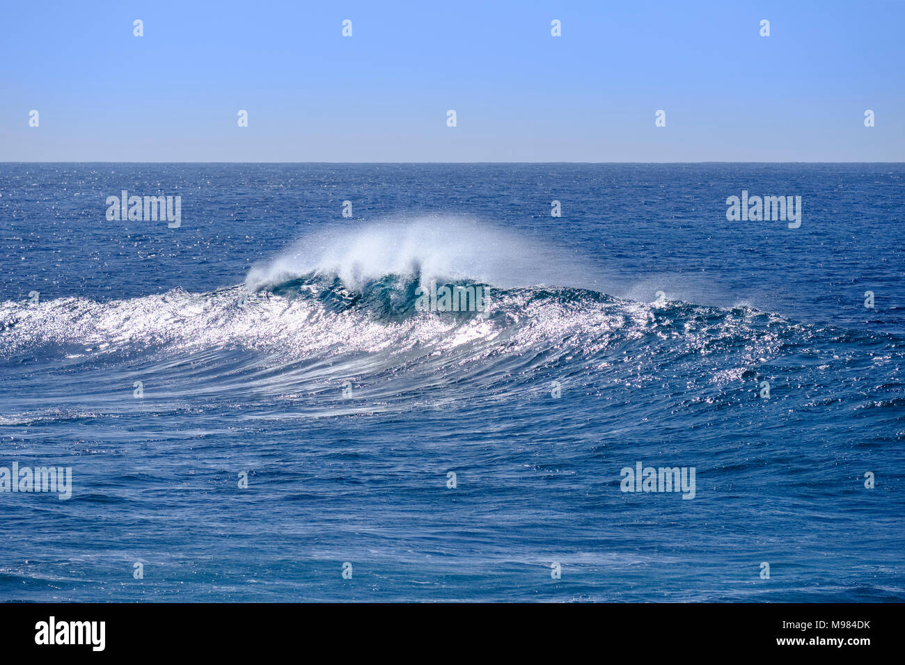 Welle im Atlantik, Valle Gran Rey, La Gomera, Kanarische Inseln, Spanien Stock Photo