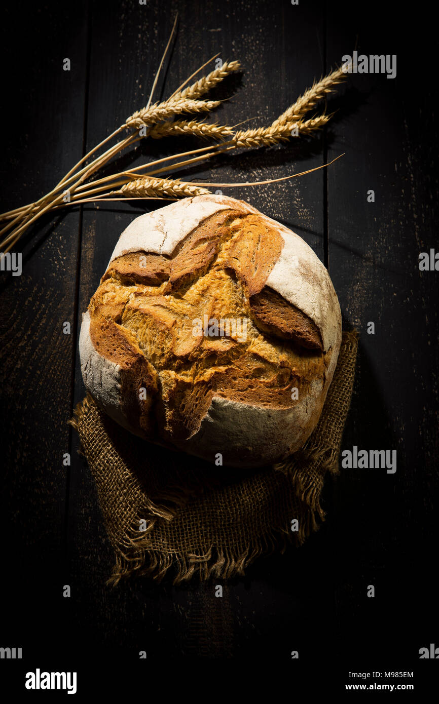 Crusty bread Stock Photo
