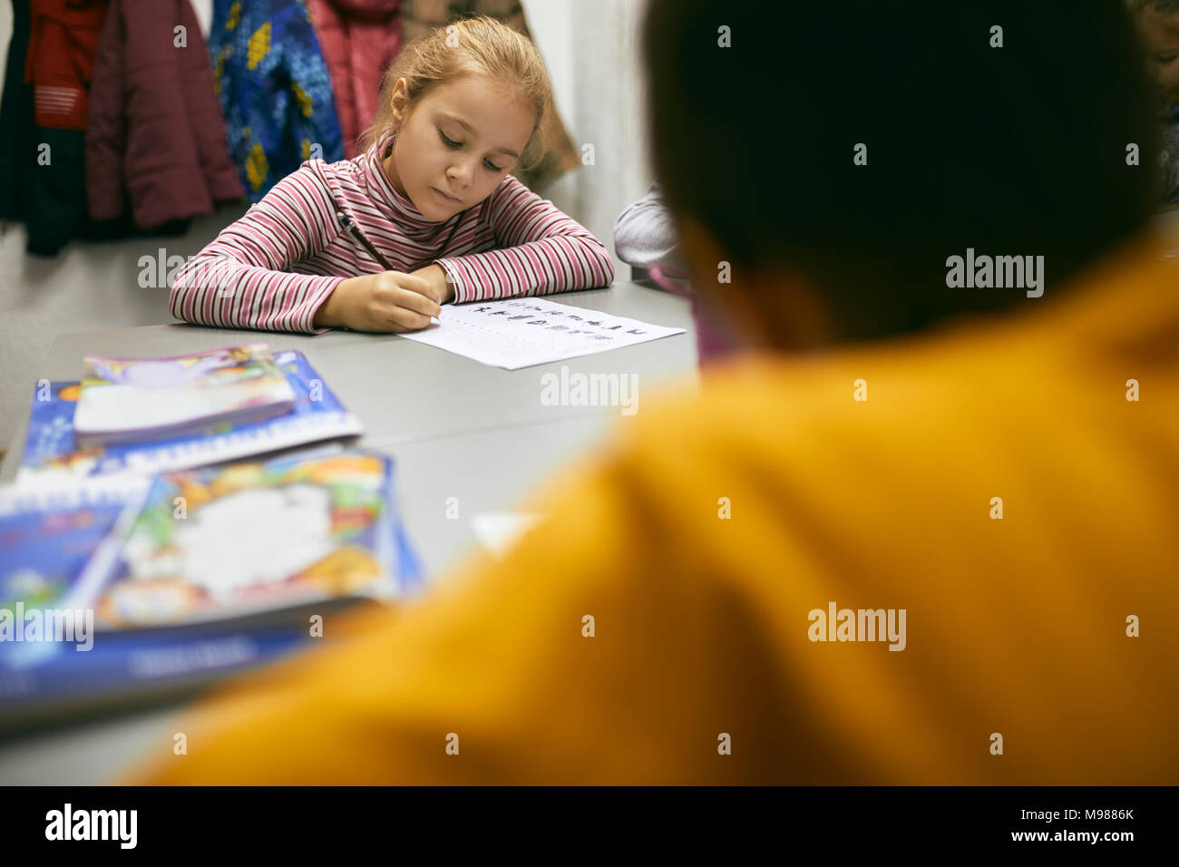 Students Learning In Class Stock Photo Alamy Students learning in class stock photo alamy