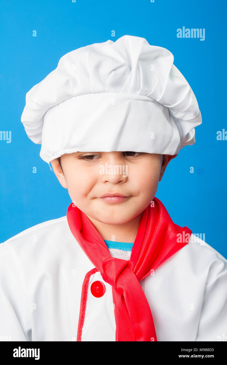 Cooking, The little boy in a suit of the cook. adorable little boy in