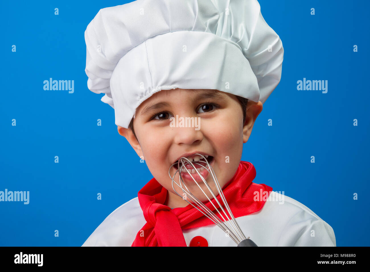 Cooking, The little boy in a suit of the cook. adorable little boy in