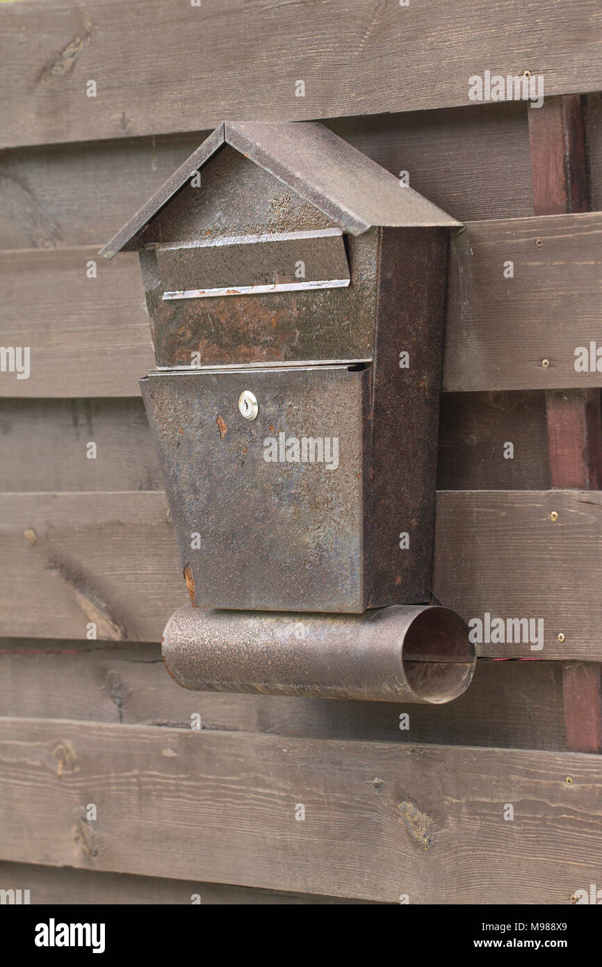 View on the post box Stock Photo - Alamy