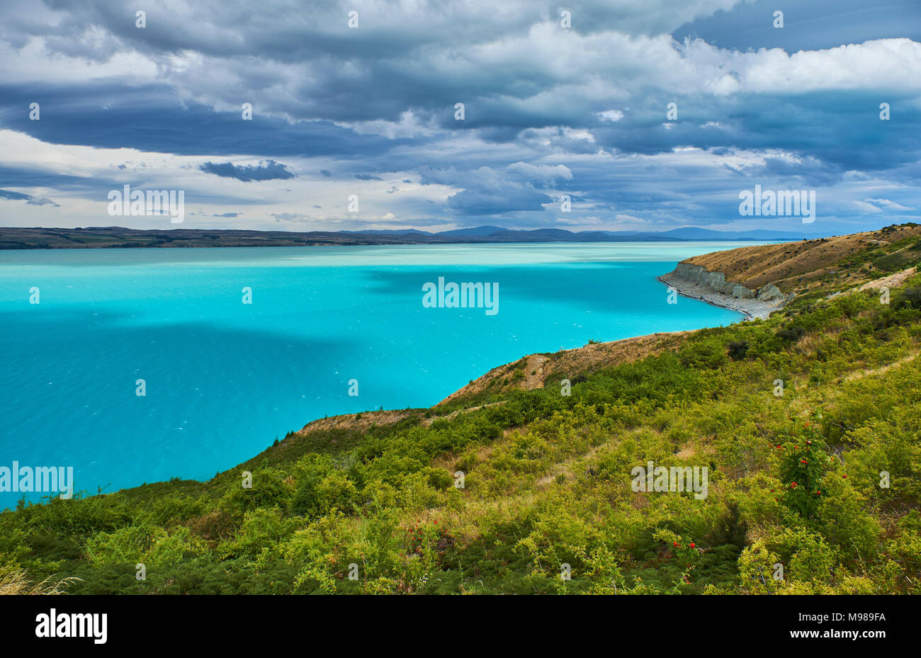 New Zealand, South Island, Lake Pukaiki Stock Photo - Alamy