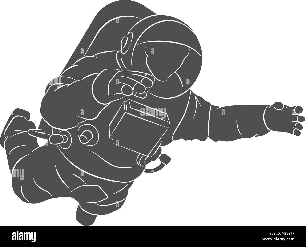 Space exploration vector poster Black and White Stock Photos & Images - Alamy