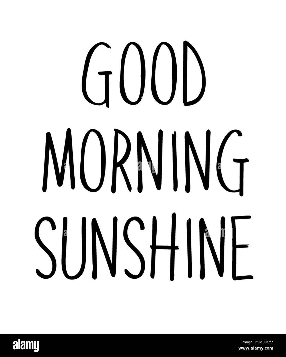 Good morning sunshine Stock Photo