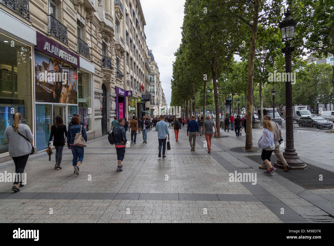 Avenue de Champs-Elysees, Paris Stock Photo