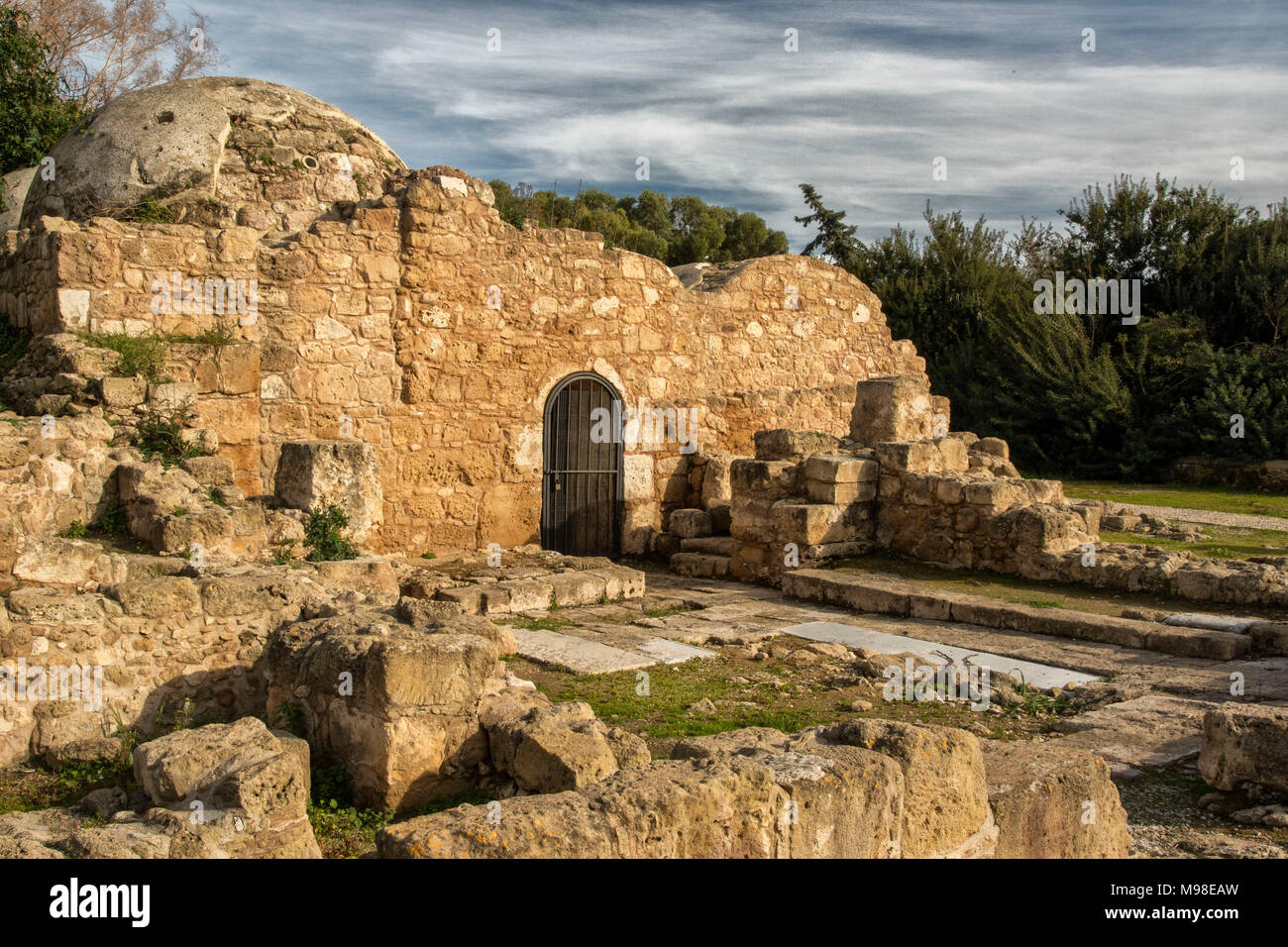 Historic ottoman baths in the kato paphos tourist area of paphos 