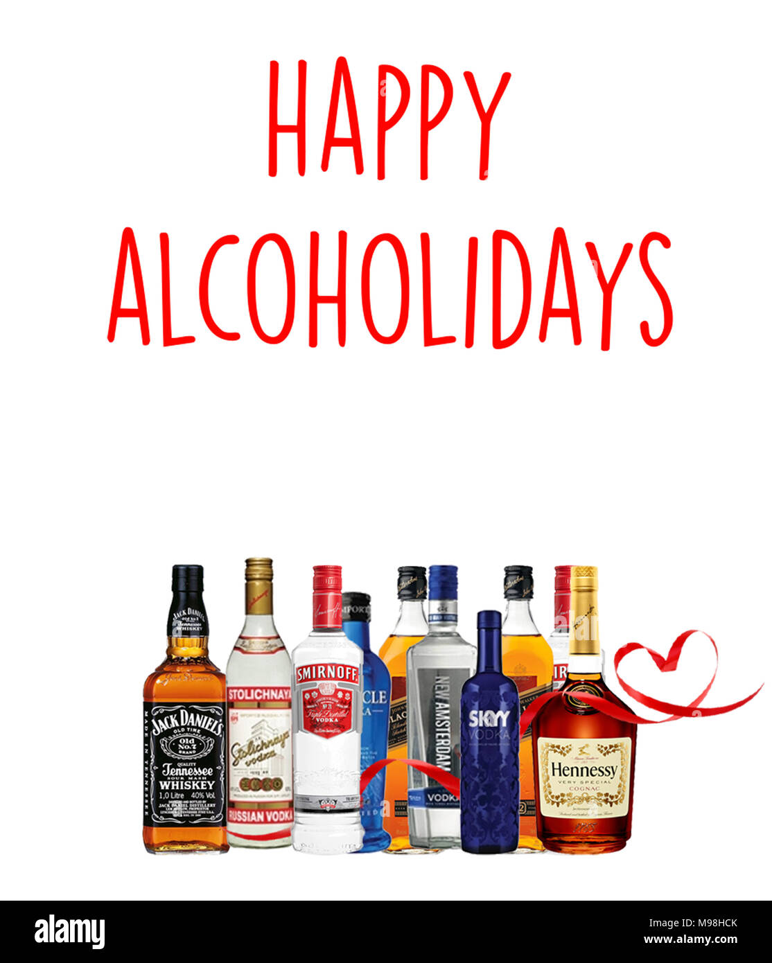 a happy alcoholidays Stock Photo