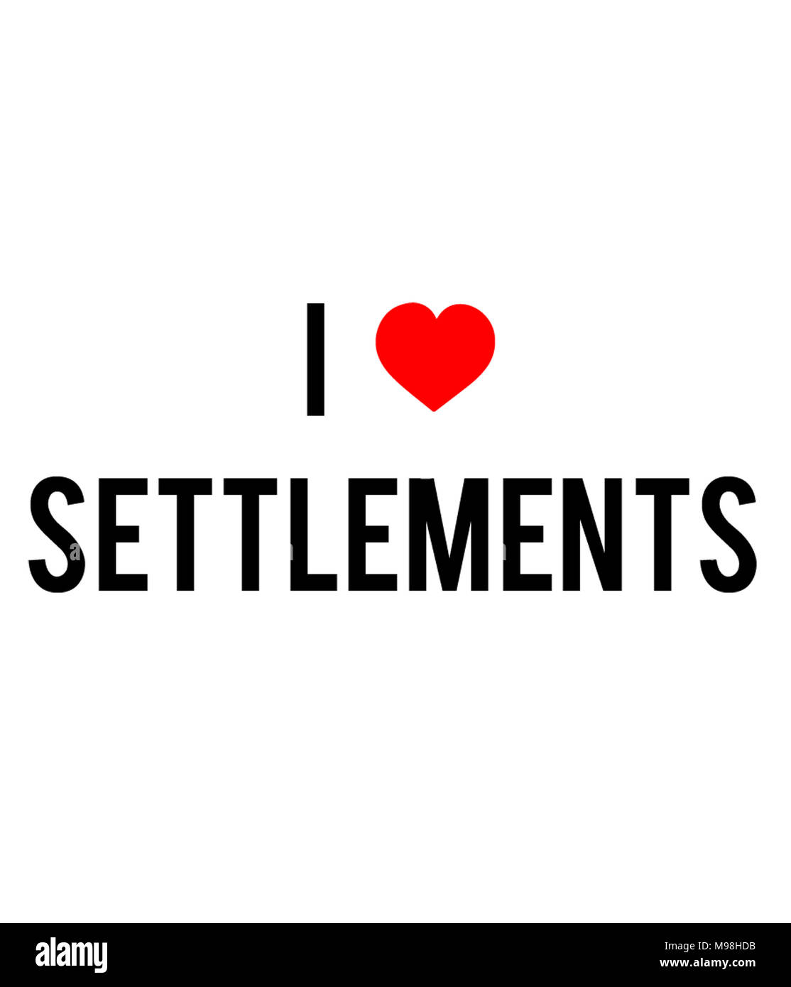 i love settlements Stock Photo