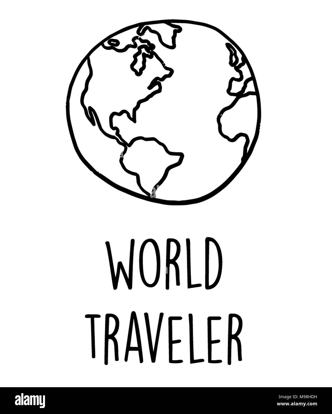 World traveler Black and White Stock Photos & Images - Alamy