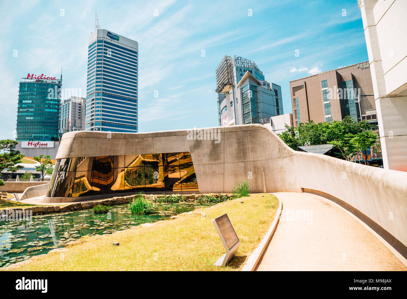 Seoul, Korea June 5, 2017 Seoul city view in Dongdaemun History