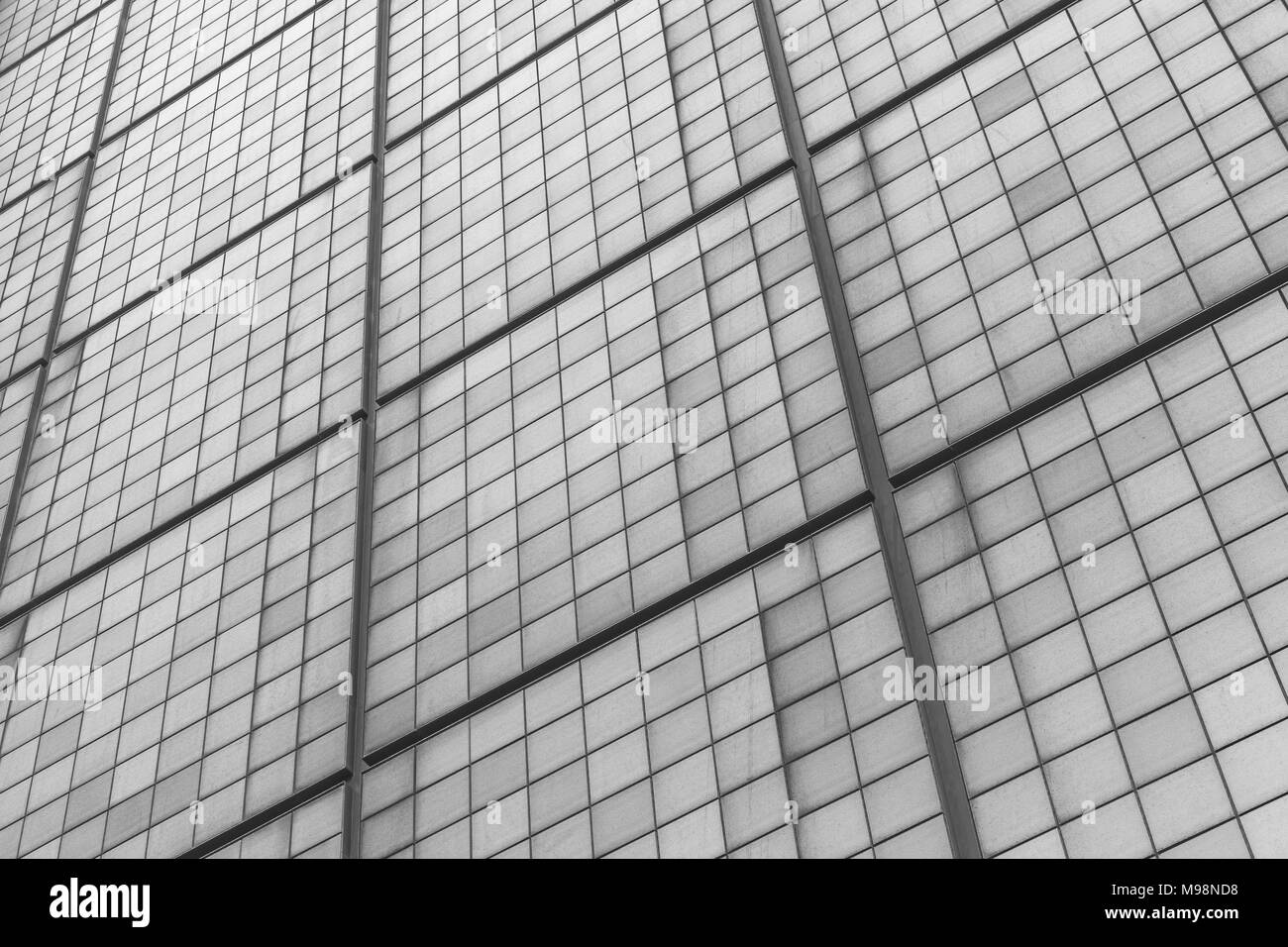 Abstract of the exterior of part of the Primark shop building at the Drake Centre, Plymouth, Devon. Stock Photo