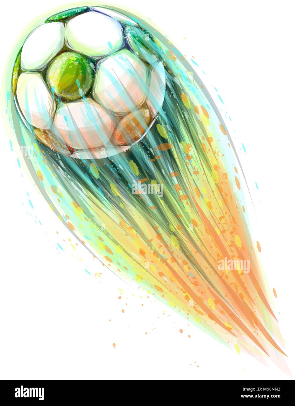 Abstract soccer ball Stock Vector Image & Art - Alamy