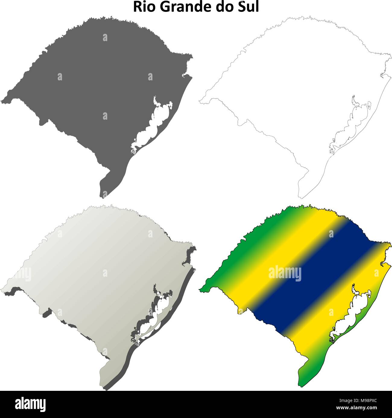 Map Rio Grande Sul High Resolution Stock Photography And Images Alamy