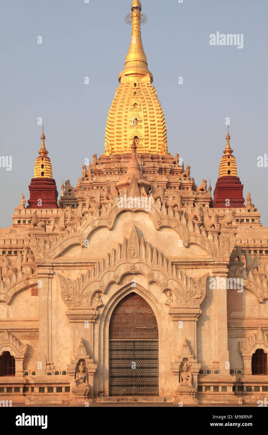 Myanmar, Burma, Bagan, Ananda Temple, Stock Photo