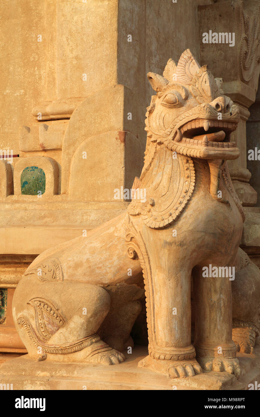 Myanmar, Burma, Bagan, Ananda Temple, statue, Stock Photo