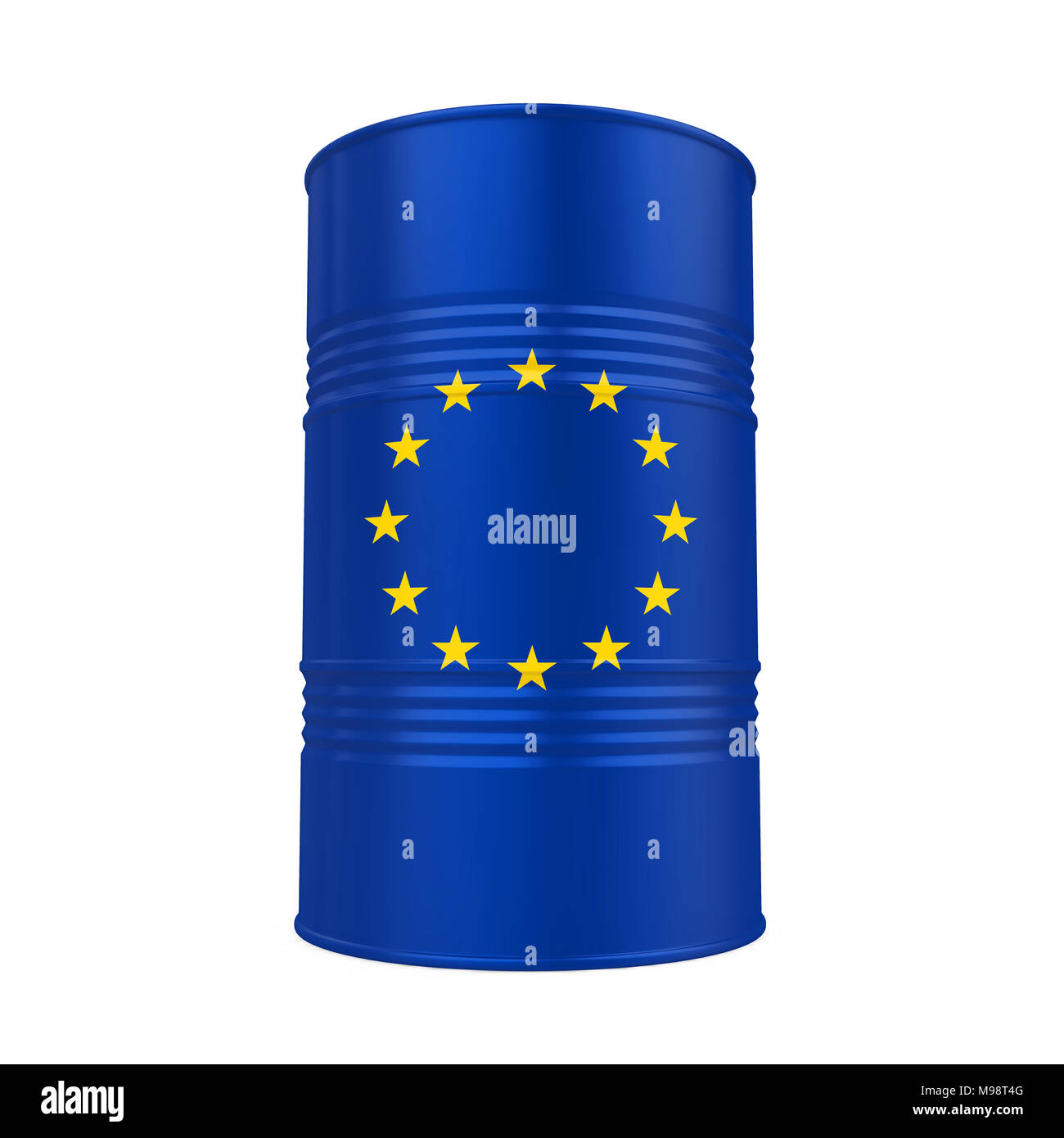 European Union Oil Barrel Isolated Stock Photo Alamy