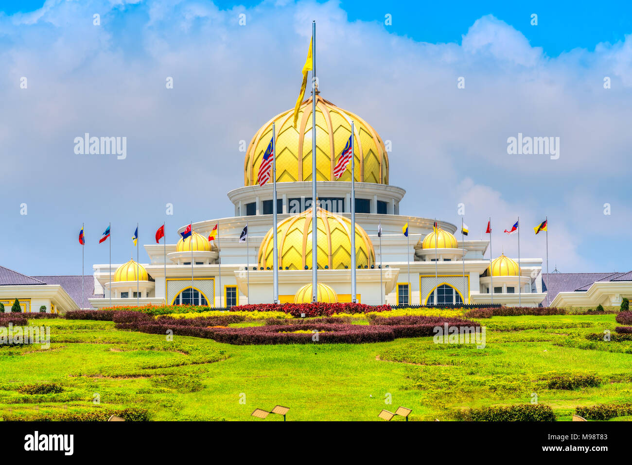 Royal Palace Istana Negara  in  Kuala Lumpur, Malaysia. Stock Photo
