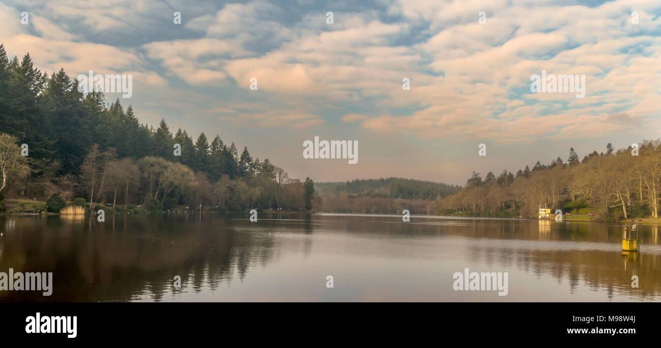 Shearwater lake- Wiltshire UK - countryside Stock Photo