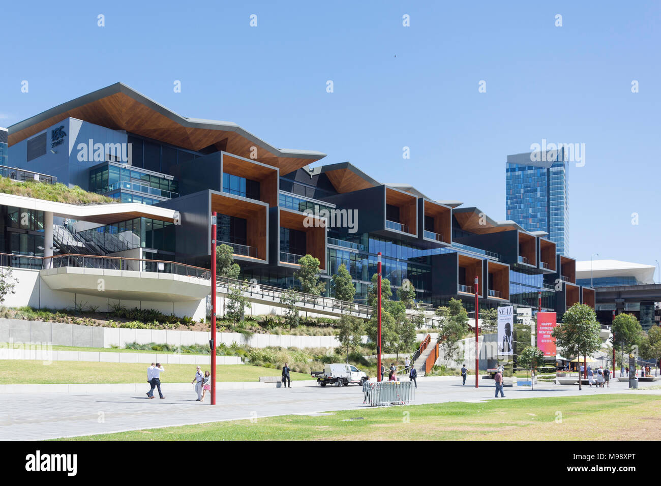 International Convention Centre Sydney (ICC Sydney), Darling Drive, Darling Harbour, Sydney, New South Wales, Australia Stock Photo