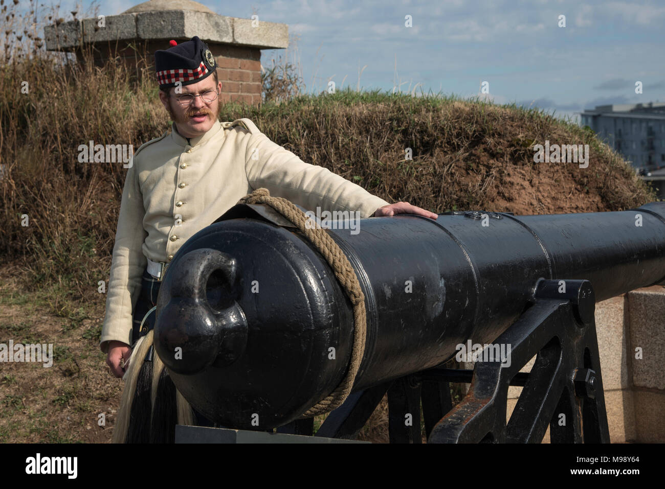 HALIFAX, NOVA SCOTIA CANADA CIRCA SEPTEMBER 2016 Tour guide dressed