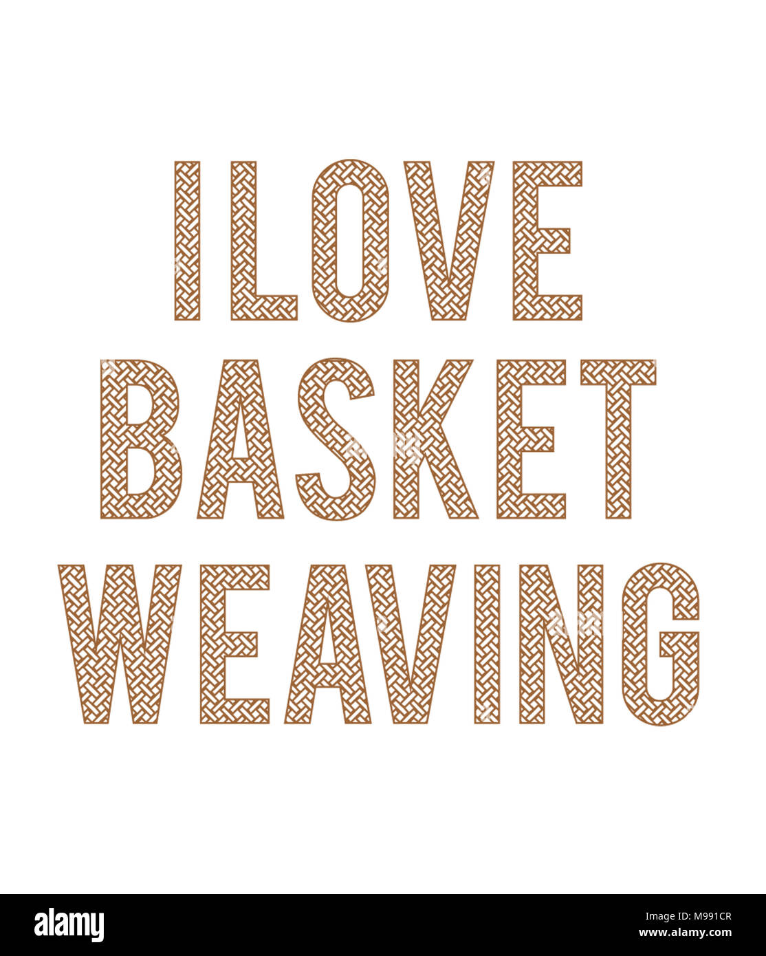 I love basket weaving Stock Photo Alamy