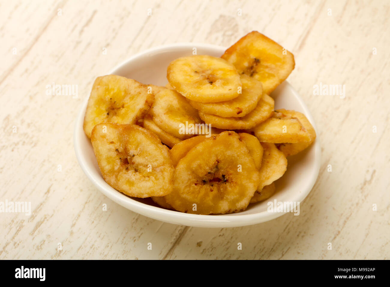 Dry banana chips Stock Photo Alamy
