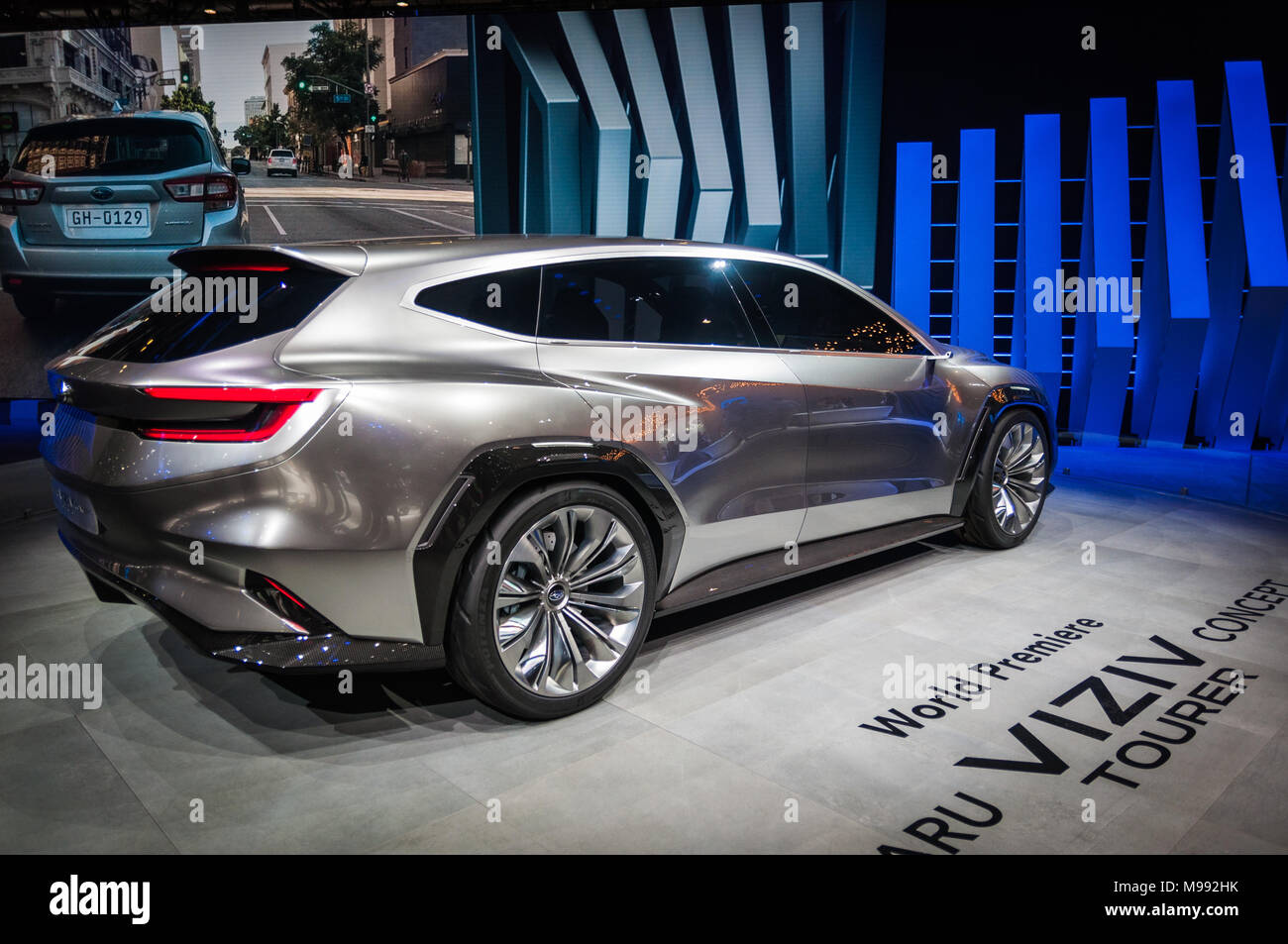 Geneva Switzerland March 17 2018 Subaru Viziv Concept Superfast