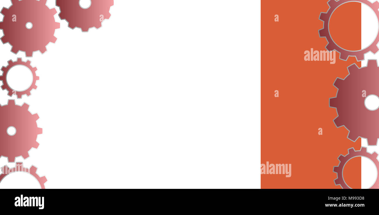 simple cogs and gears illustration backdrop - copy space Stock Photo ...