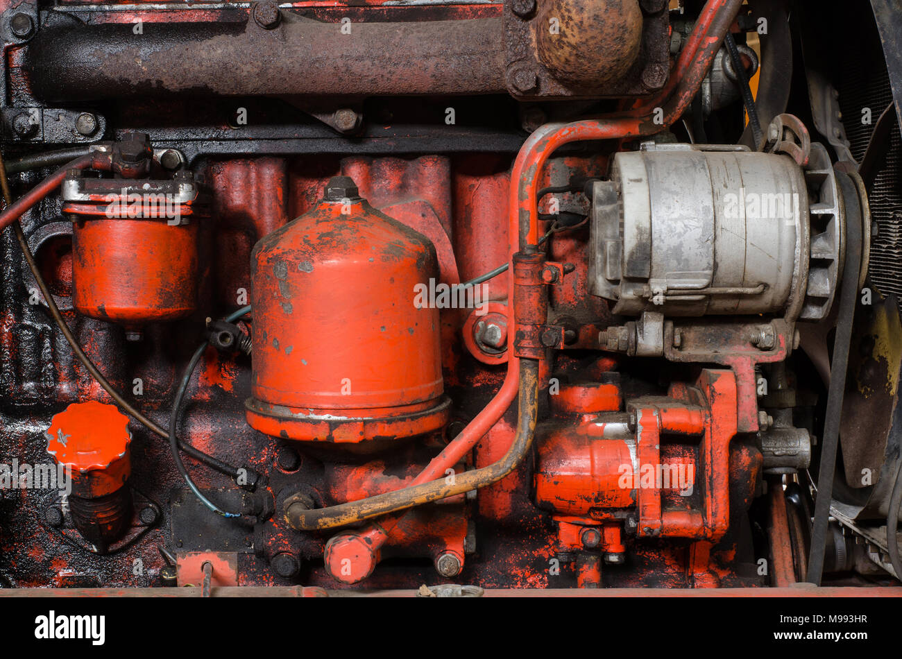 Old Tractor Motor High Resolution Stock Photography and Images Alamy