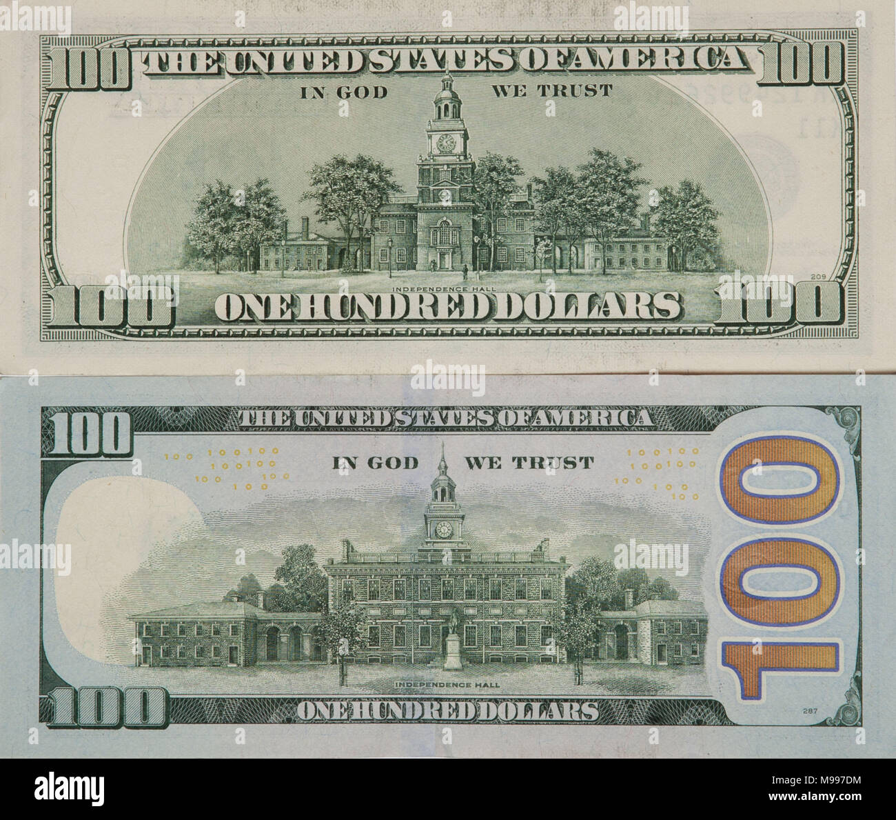 100 Dollar Bill Back Side