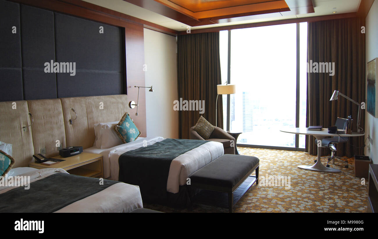 Singapore Apr 2nd 2015 Beautiful Twin Bedroom With View