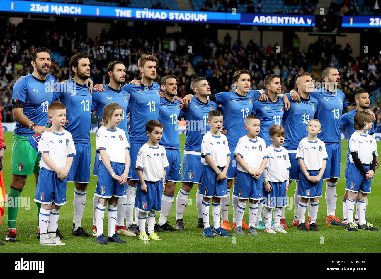 wallpapers Insigne Next To Bonucci https www alamy com italys gianluigi buffon left marco parolo mattia de sciglio daniele rugani alessandro florenzi marco verratti federico chiesa filho jorge jorginho ciro immobile leonardo bonucci and lorenzo insigne wear the number thirteen shirt before kick off as a tribute to davide astori who died recently during the international friendly match at the eithad stadium manchester image177840054 html