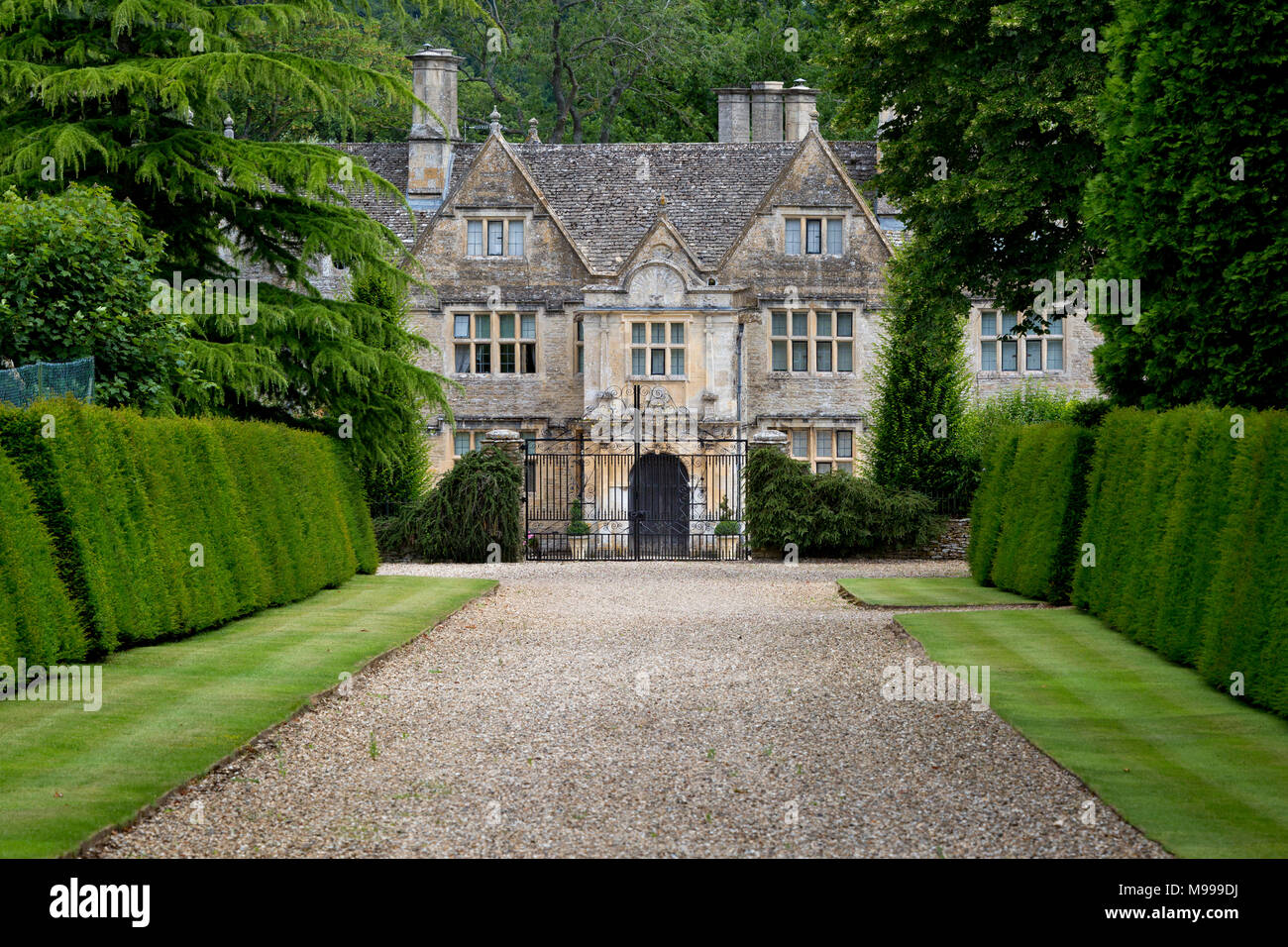 Upper Slaughter Manor House, the Cotswolds, Upper Slaughter, Gloucestershire, England Stock Photo