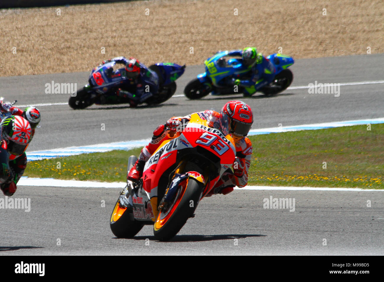 moto3, moto2, motoGP, Jerez de la Frontera Stock Photo