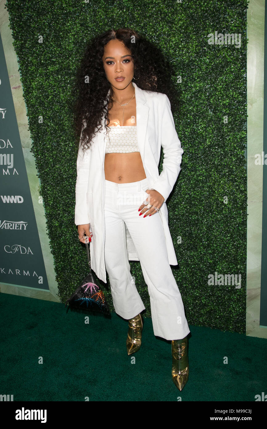 Celebrities attend CFDA Variety and WWD Runway to Red Carpet at Chateau Marmont.  Featuring: Serayah McNeill Where: Los Angeles, California, United States When: 20 Feb 2018 Credit: Brian To/WENN.com Stock Photo