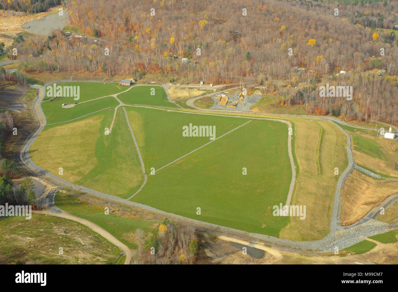 Elizabeth Mine in South Strafford, Vermont. West facing view of TP1