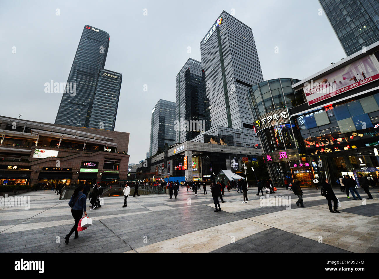 The Haide pedestrian road in Nanshan district in Shenzhen Stock Photo