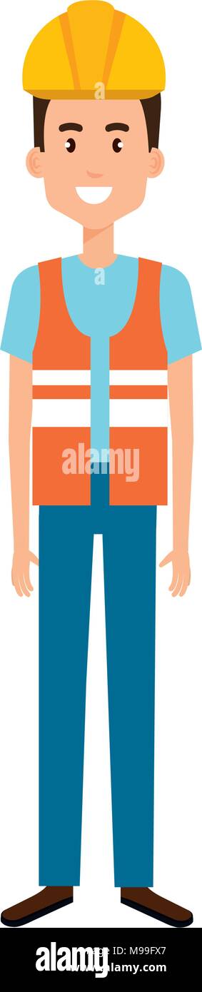 Construction Worker Icon vector Safety icon Avatar With mask and safety  vest Builder man icon vector illustration Stock Vector Image  Art  Alamy