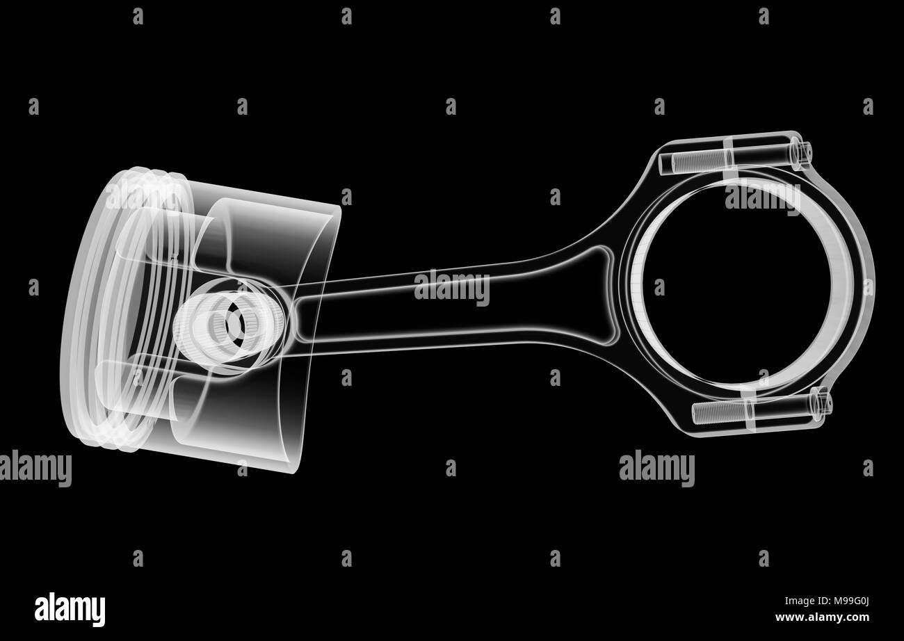 Engine piston xray, isolated Stock Photo Alamy