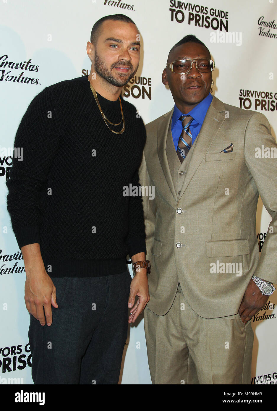Survivors Guide To Prison Los Angeles Premiere Held At The Landmark Theatre In Los Angeles Arrivals Featuring Jesse Williams Reggie Cole Where Los Angeles California United States When 18 Feb 2018