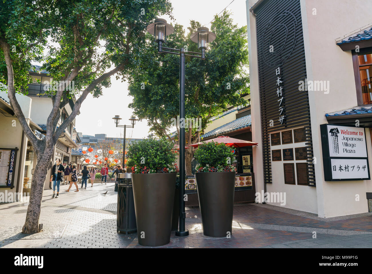 Los Angeles, MAR 3: Entrance of the Japanese Village Plaza on MAR 3, 2018 at Los Angeles Stock Photo