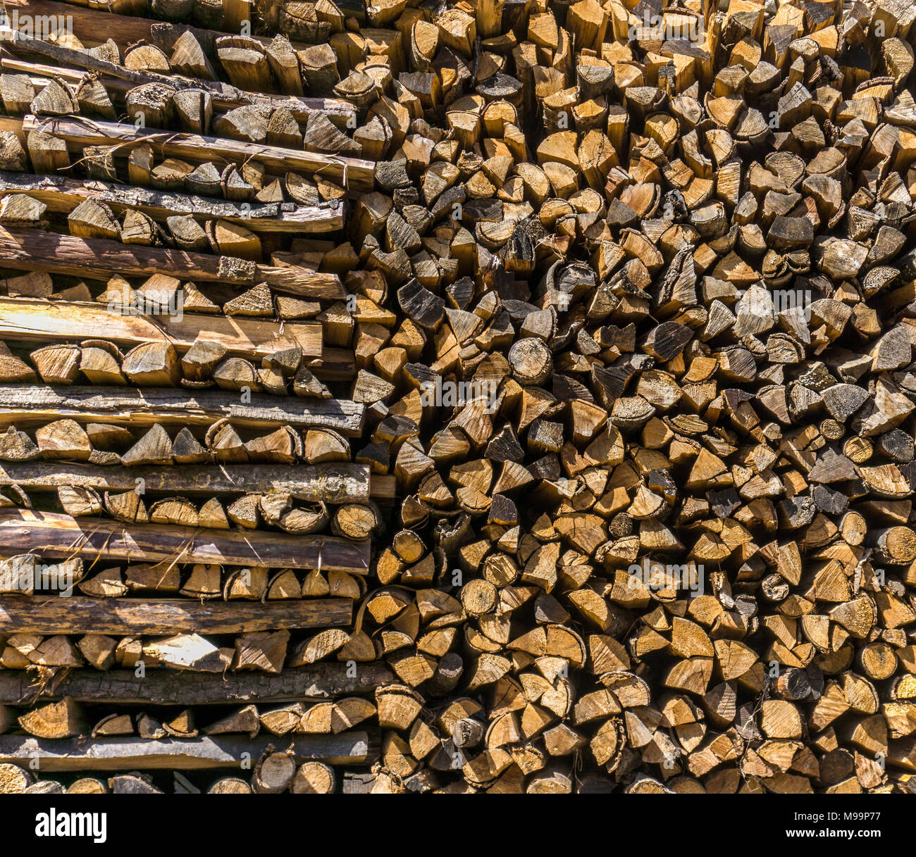 Pile Of Chopped Wood For The Fireplace Stack Of Firewood