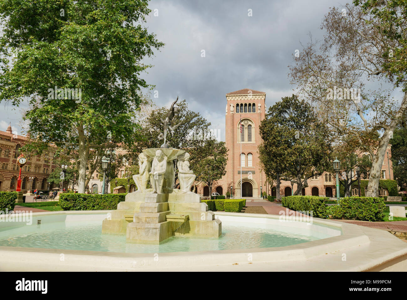 Los Angeles, MAR 16: Exterior view of the beautiful Bovard Aministration buiding in USC on MAR 16, 2018 at Los Angeles, California Stock Photo